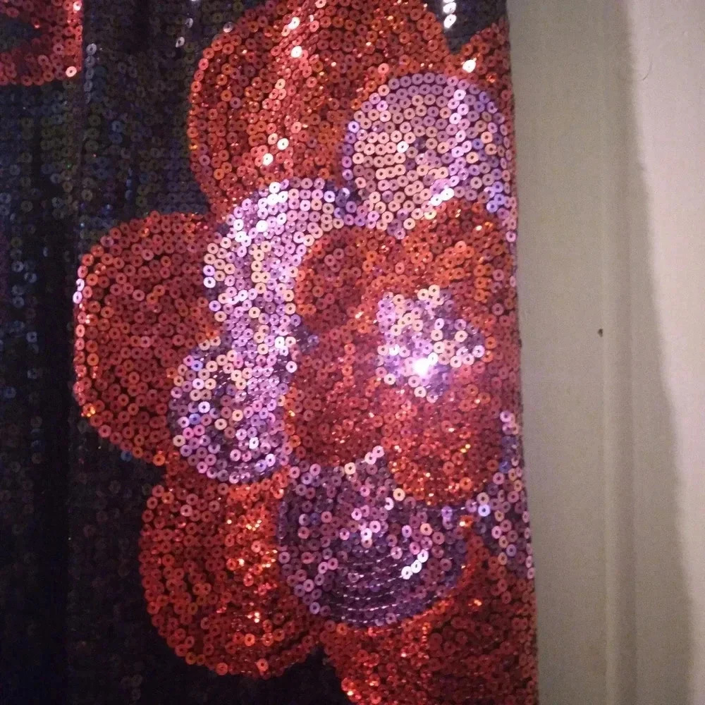 Sequin bling tank dress-junior large EUC - Picture 4 of 8
